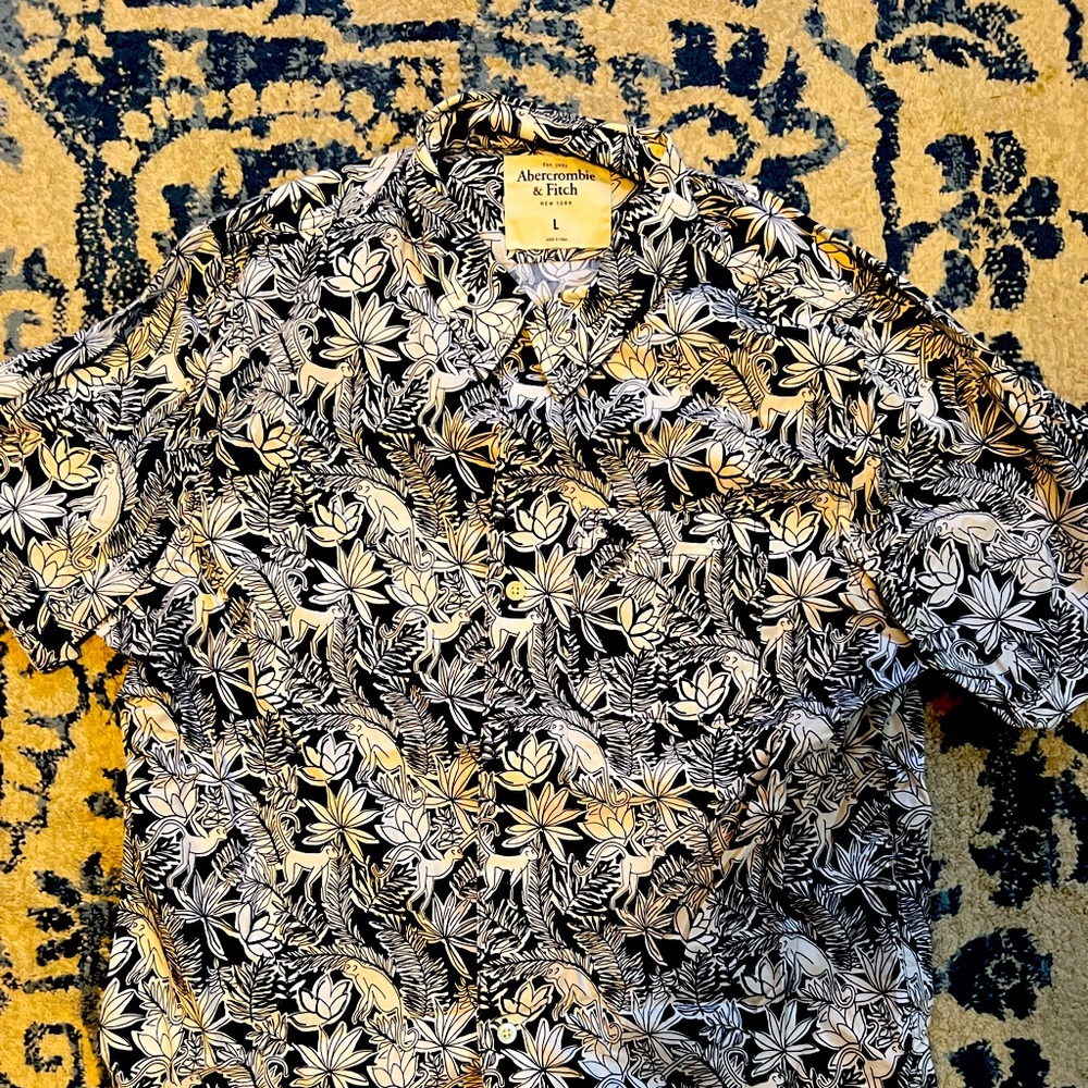 Abercrombie and Fitch short sleeve shirt.